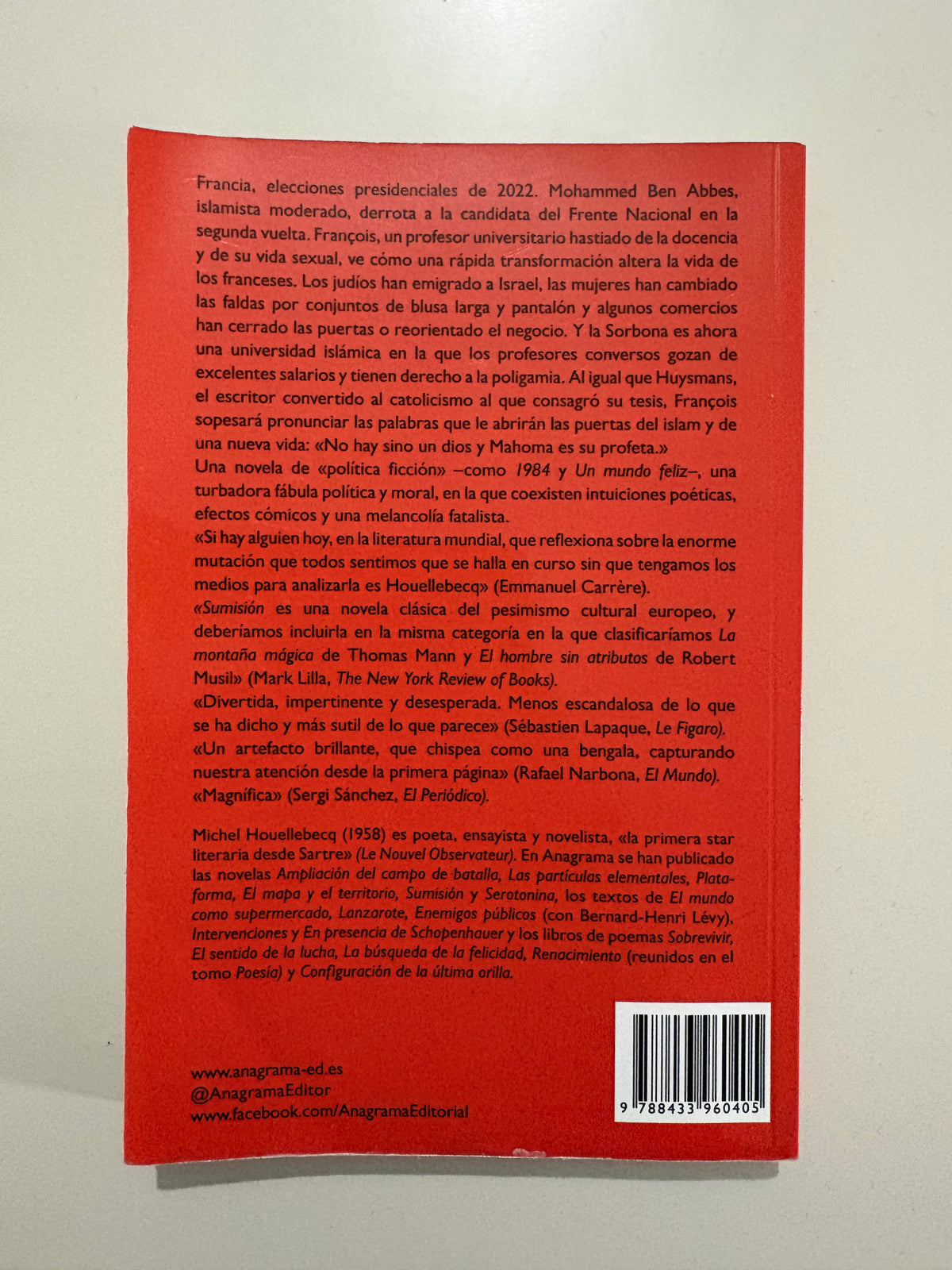 Sumisión – Michel Houellebecq