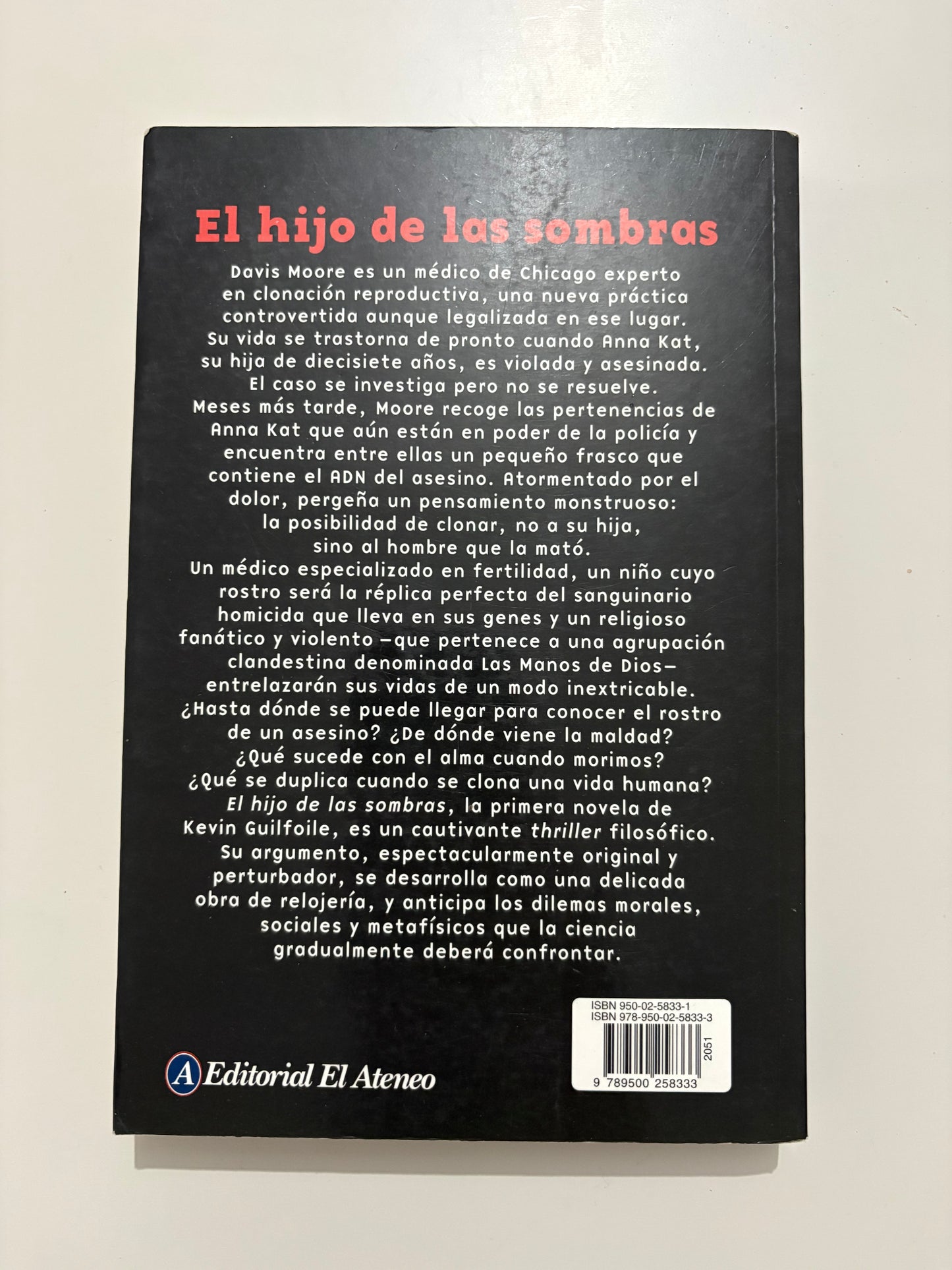 El hijo de las sombras - Kevin Guilfoile