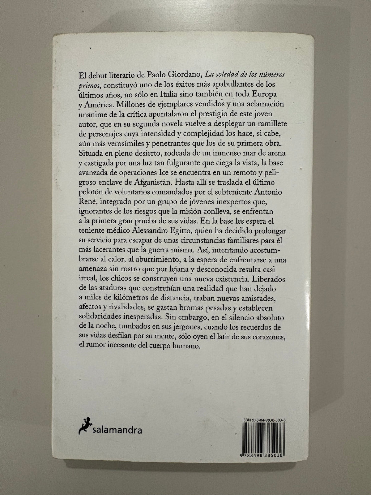 El cuerpo humano – Paolo Giordano