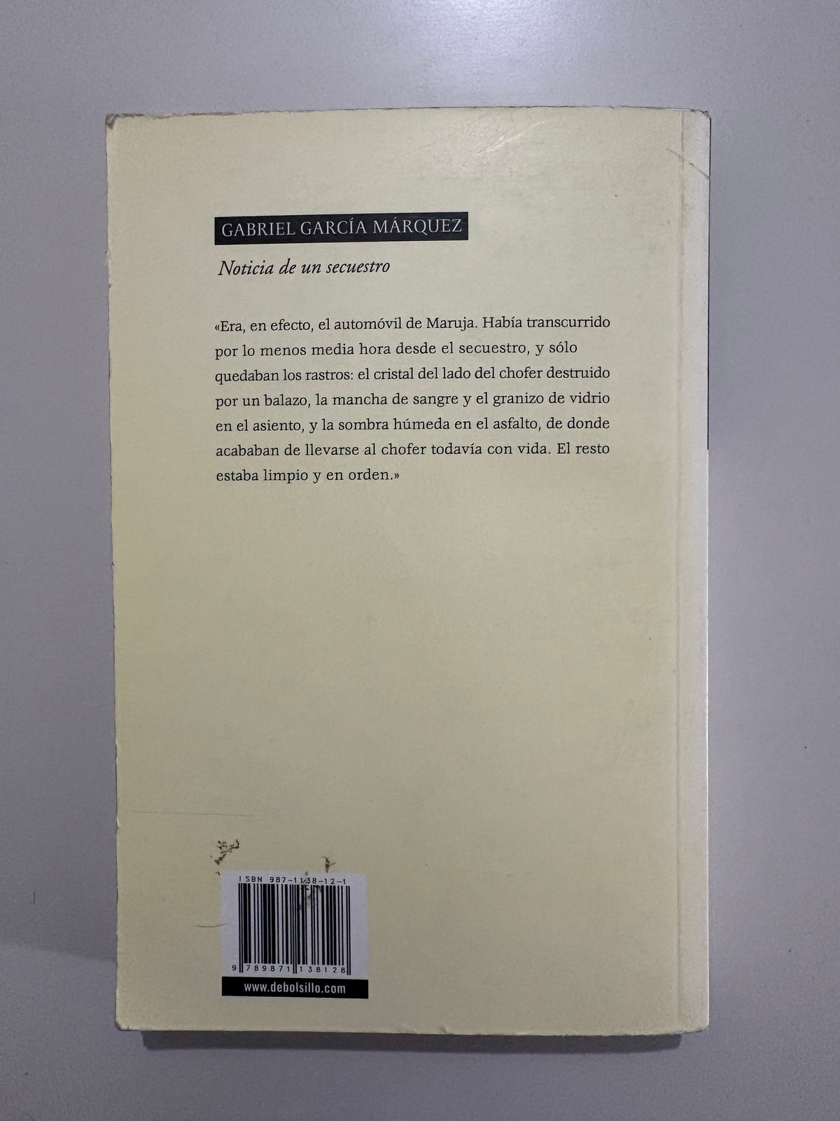 Noticia de un secuestro – Gabriel García Márquez