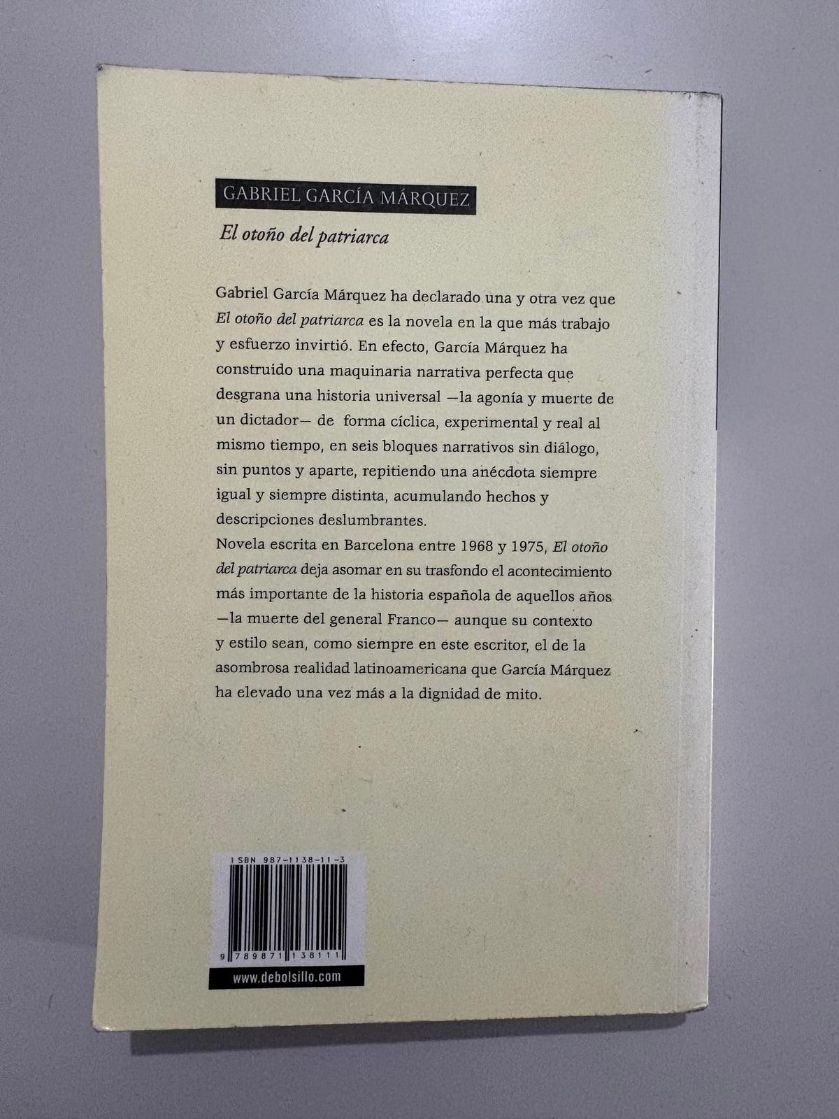 El otoño del patriarca – Gabriel García Márquez
