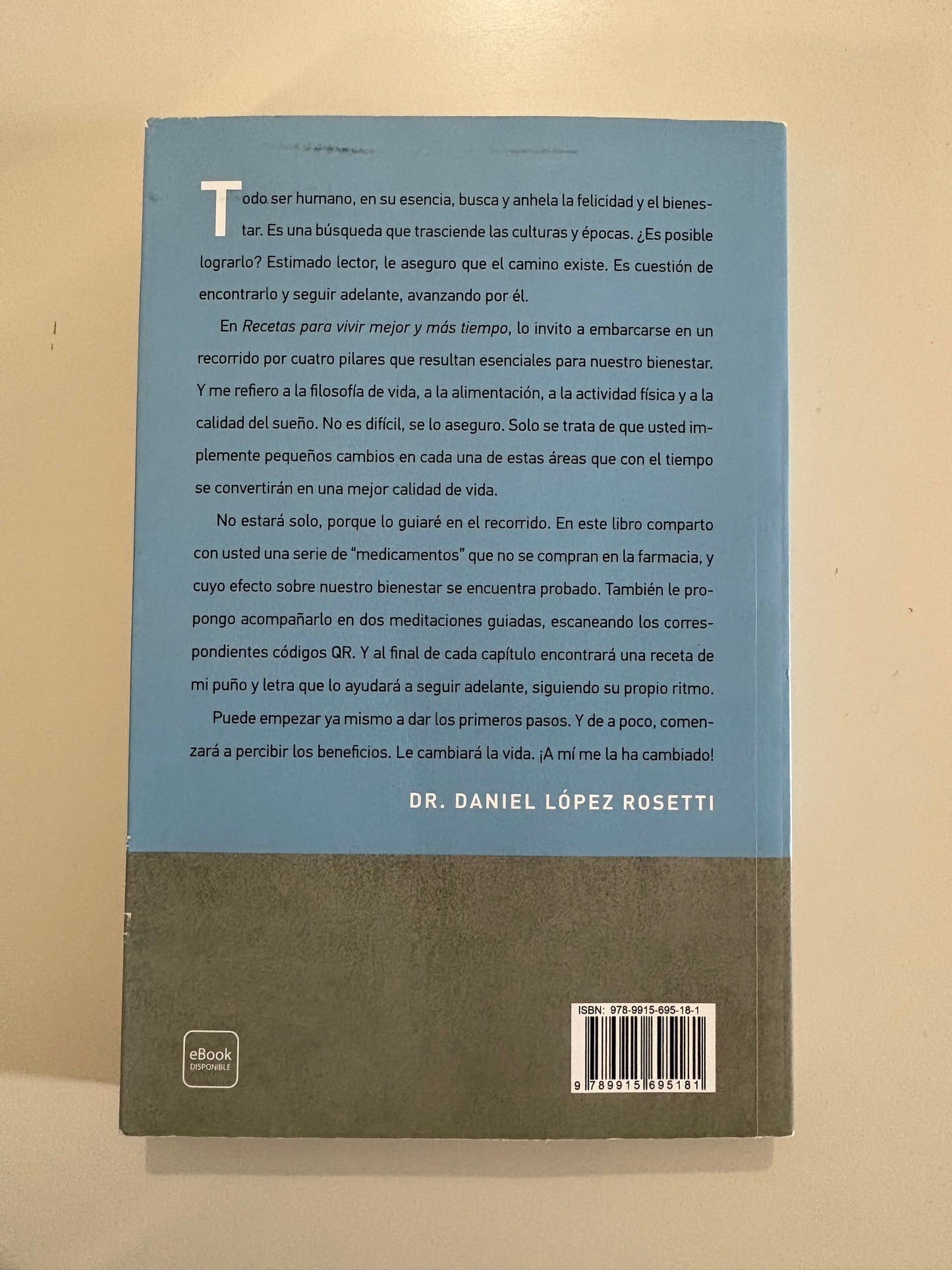 Recetas para vivir mejor y más tiempo – Daniel López Rosetti