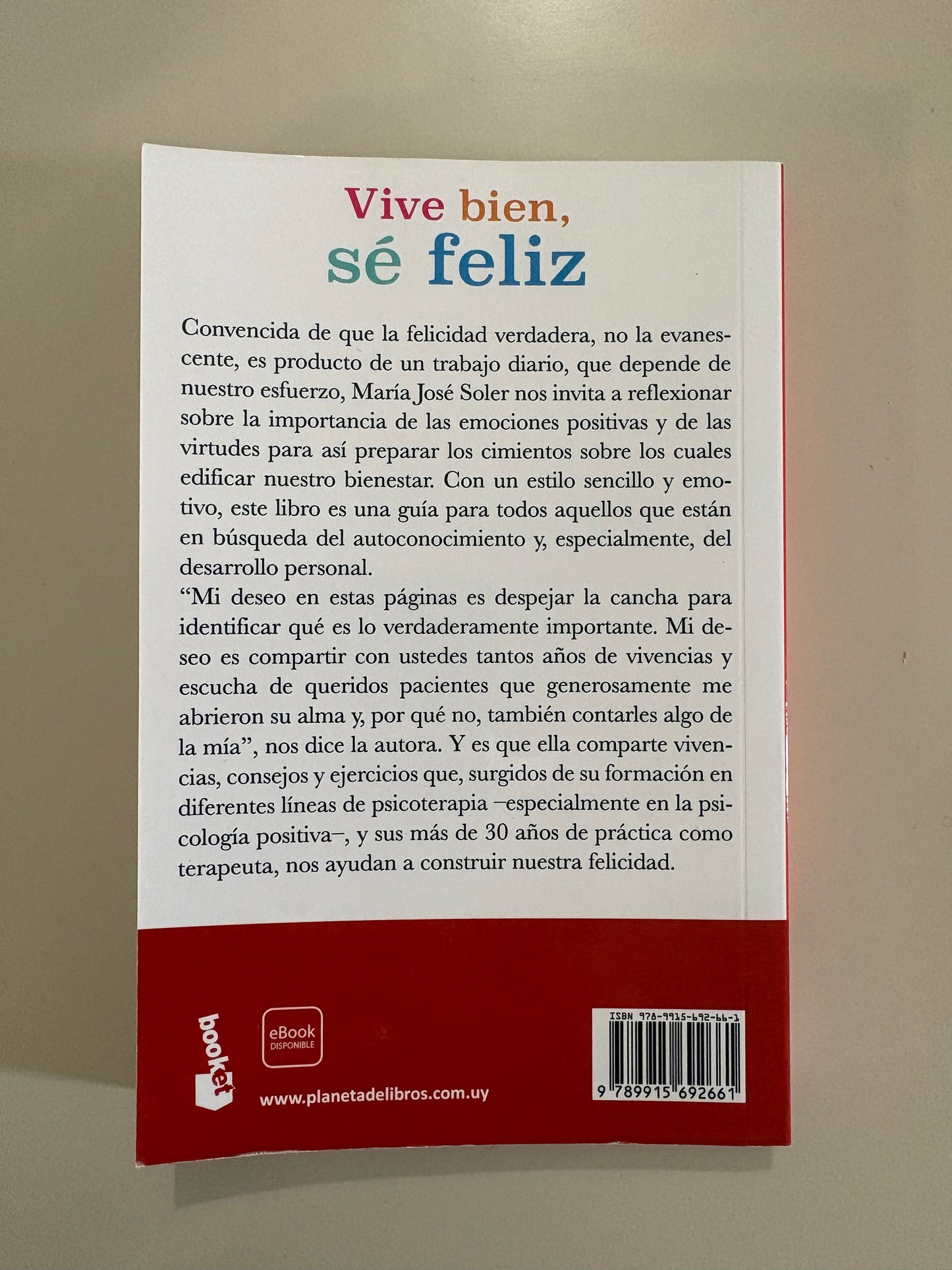 Vive bien, sé feliz – María José Soler