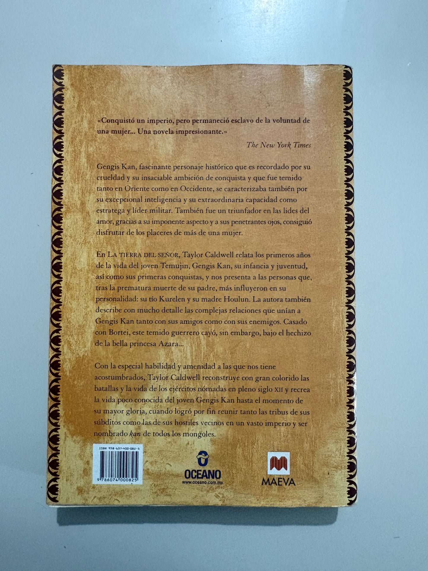 La tierra del señor: Gengis Kan, el poderoso emperador de los mongoles – Taylor Caldwell