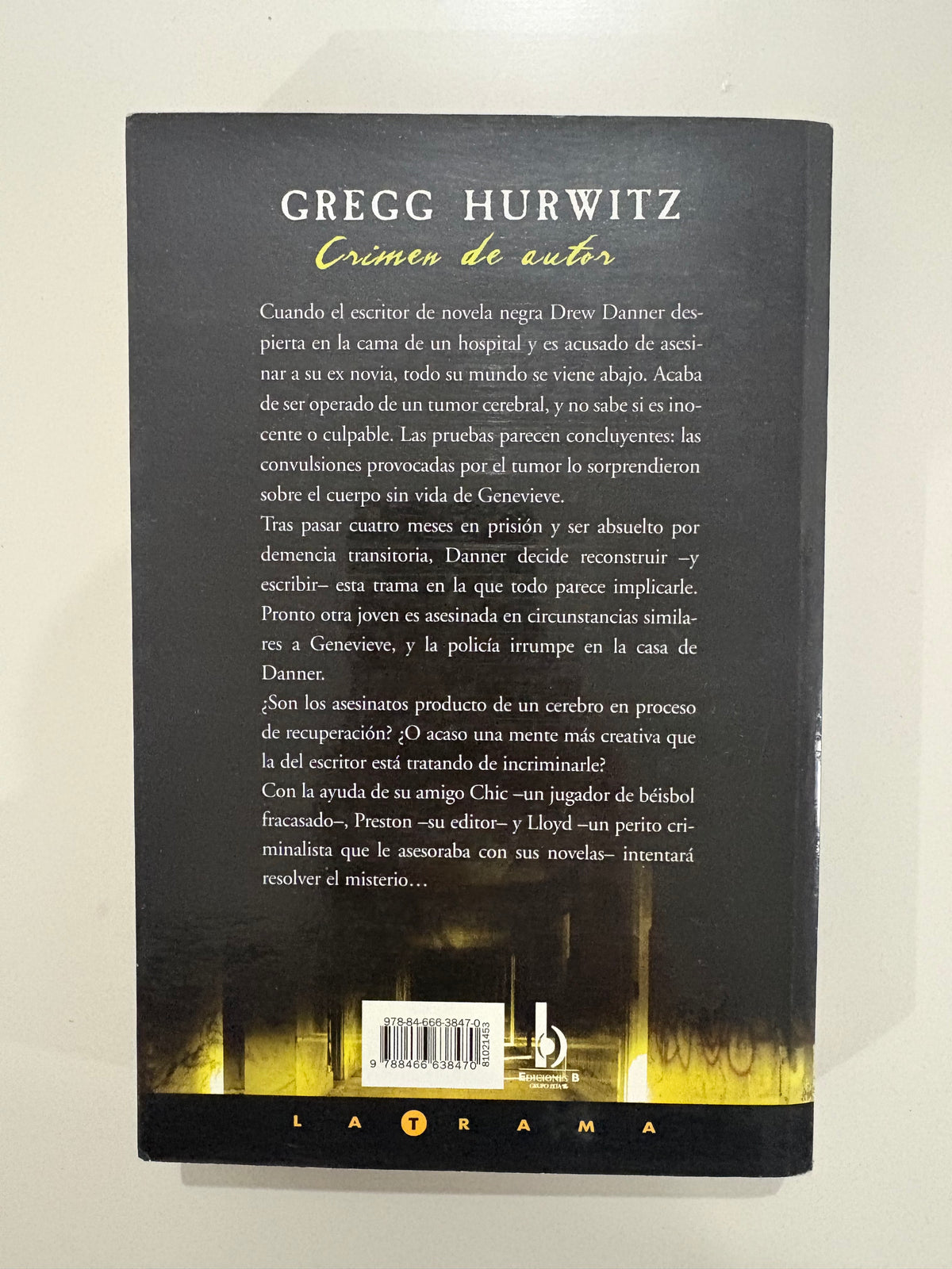 Crimen de autor – Gregg Hurwitz