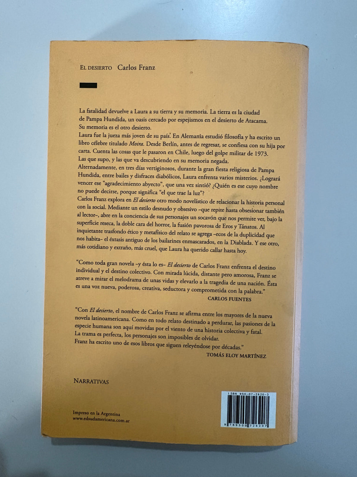 El desierto – Carlos Franz