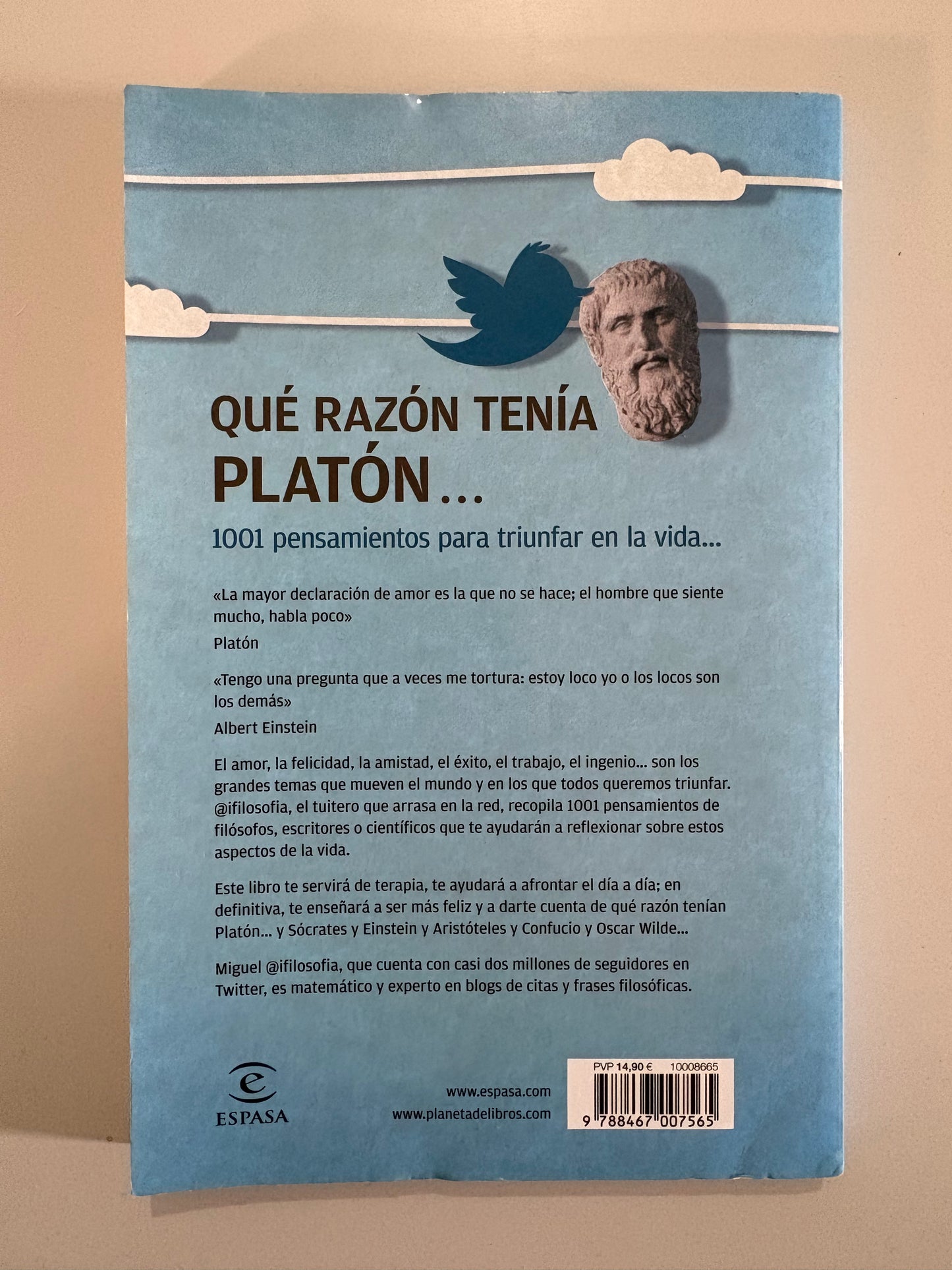 Que razón tenía platón - Miguel